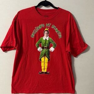 Ripple Junction Women’s XL Elf Movie Crew Neck Red T-Shirt